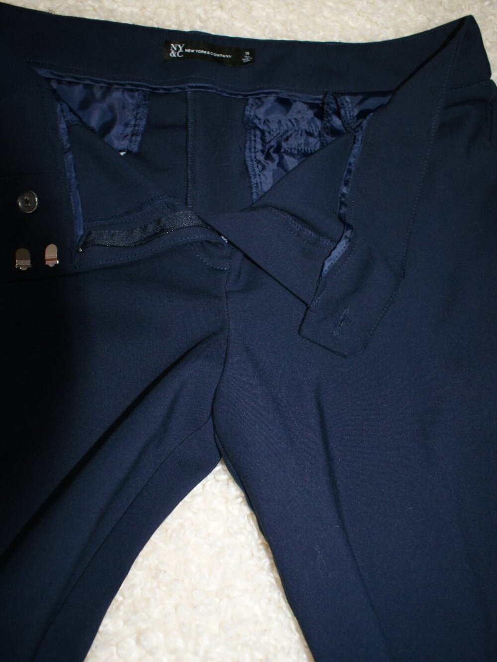 NY&CO Dark Blue Trouser Pant - 14 Tall - LIKE NEW - Picture 7 of 13